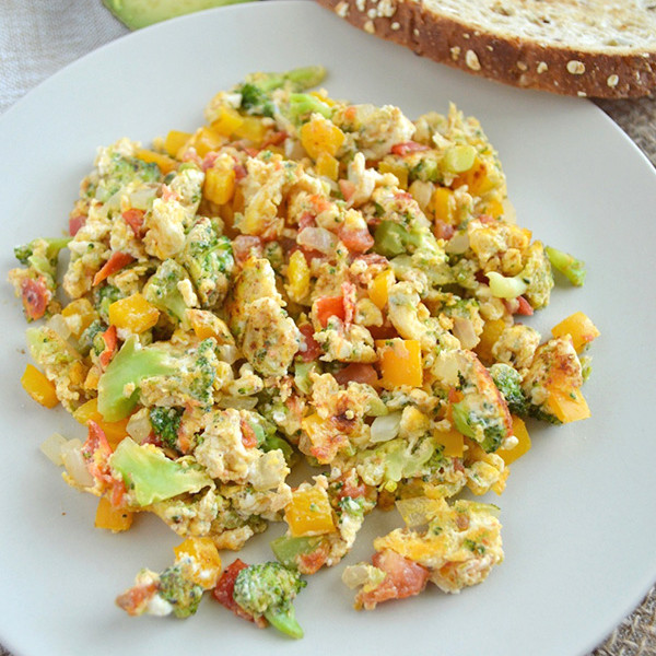 Scramble De Huevo Con Vegetales Pizca De Sabor