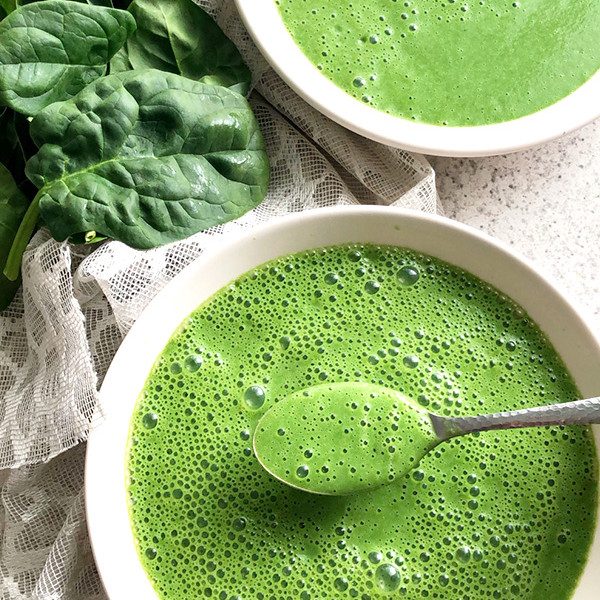 Crema de chayote con espinacas - Pizca de Sabor